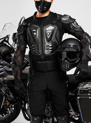 Ergonomische zwarte motorfiets sport body gear aanpasbaar logo en anti-impact PE shells