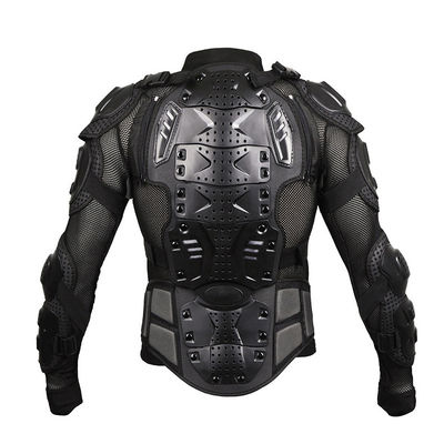 Ergonomische zwarte motorfiets sport body gear aanpasbaar logo en anti-impact PE shells