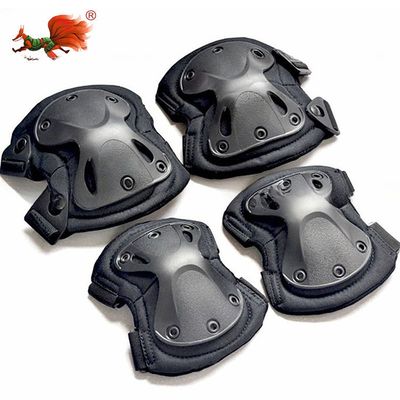 Gepersonaliseerd Logo Zwarte Knie Ellebogen Pads voor en Duurzame Bescherming