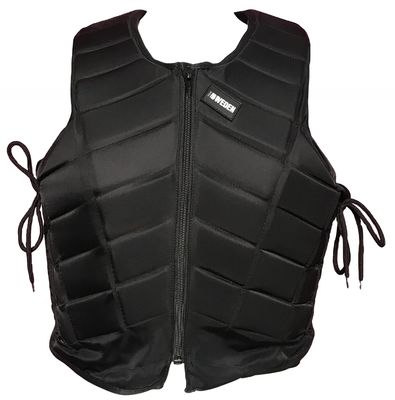 CE-certificering Zwarte paarden-rijders body vest voor lichte verzorging en bescherming