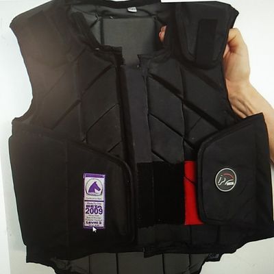 CE-certificering Zwarte paarden-rijders body vest voor lichte verzorging en bescherming