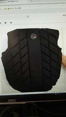 CE-certificering Zwarte paarden-rijders body vest voor lichte verzorging en bescherming