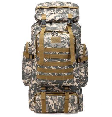 Polyester Lining 80L Grote capaciteit Kamperen Wandelen Rugzak voor reizen en trekking