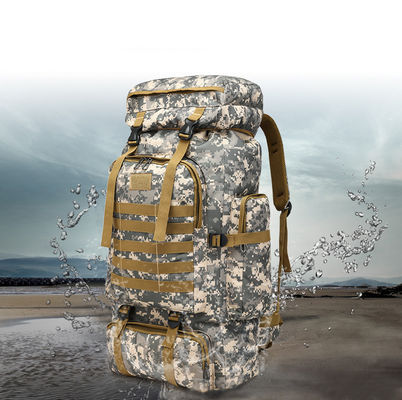 Polyester Lining 80L Grote capaciteit Kamperen Wandelen Rugzak voor reizen en trekking