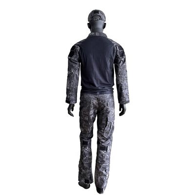 Polyester/kotton mannen lange mouwen gebreide overhemd Uniform kikker pak in aangepaste kleur