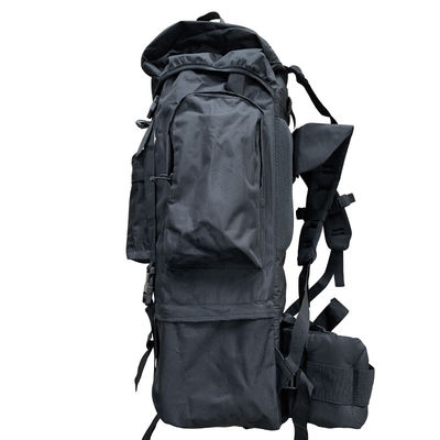 Oxford Materiaal Zwart 65L Multifunktioneel rugzak voor wandelen in het buitenleven Kamperen Trekking