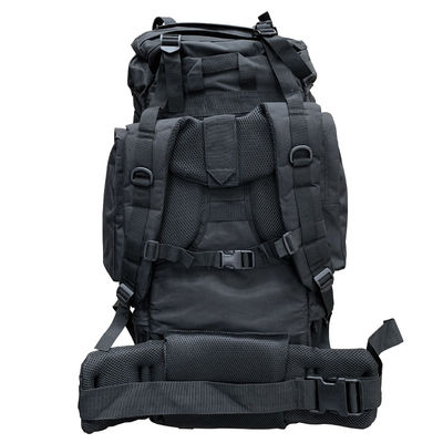 Oxford Materiaal Zwart 65L Multifunktioneel rugzak voor wandelen in het buitenleven Kamperen Trekking