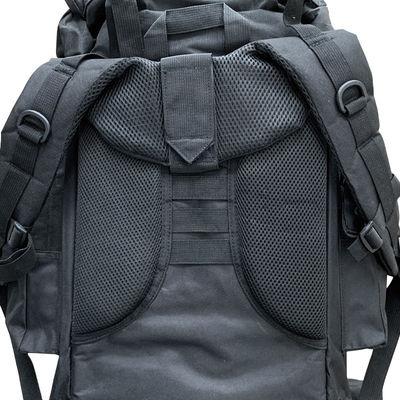 Oxford Materiaal Zwart 65L Multifunktioneel rugzak voor wandelen in het buitenleven Kamperen Trekking