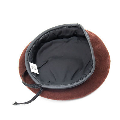 Gepersonaliseerde ademende comfortabele baret 100% wol materiaal voor volwassenen in casual style