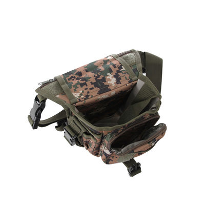 600D Nylon Stof Waist Bag Gordel voor Outdoor Training Wandelen Bergbeklimmen in Khaki