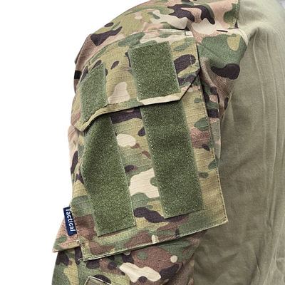 Draagvast zwart uniformpak voor training in het buitenleven ademend kleding met lange mouwen