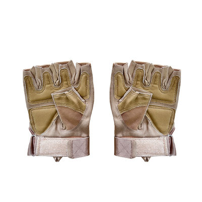 Groene nylon/watten/metalen halve vinger handbescherming Perfect voor buitenactiviteiten