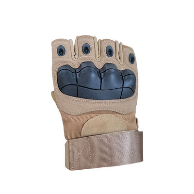 Groene nylon/watten/metalen halve vinger handbescherming Perfect voor buitenactiviteiten
