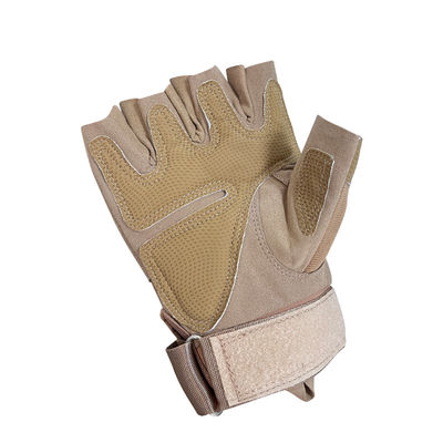 Groene nylon/watten/metalen halve vinger handbescherming Perfect voor buitenactiviteiten