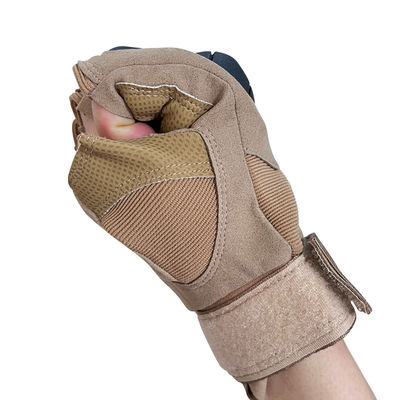 Groene nylon/watten/metalen halve vinger handbescherming Perfect voor buitenactiviteiten