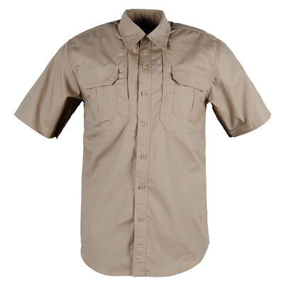 Breathable korte mouwen camouflage stijl formele shirts voor mannen en vrouwen in bulk