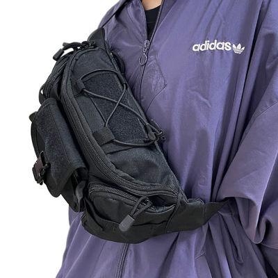 Gepersonaliseerde zwarte kleur Softback Multi Function Waist Bag voor een capaciteit van minder dan 21 liter