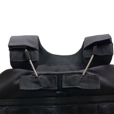 Zwart S-XXL sporttrainingsvest met snel loslaten