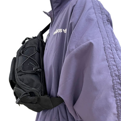 Gepersonaliseerde zwarte kleur Softback Multi Function Waist Bag voor een capaciteit van minder dan 21 liter