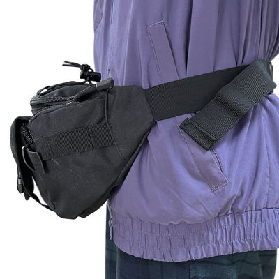 Gepersonaliseerde zwarte kleur Softback Multi Function Waist Bag voor een capaciteit van minder dan 21 liter