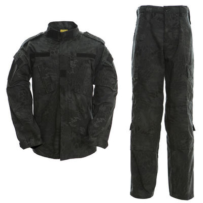 Aanpasbaar polyester/watten mannen camouflage werktraining pak voor wandelen in de buitenlucht