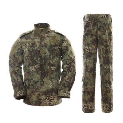Aanpasbaar polyester/watten mannen camouflage werktraining pak voor wandelen in de buitenlucht