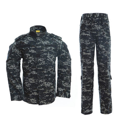Aanpasbaar polyester/watten mannen camouflage werktraining pak voor wandelen in de buitenlucht