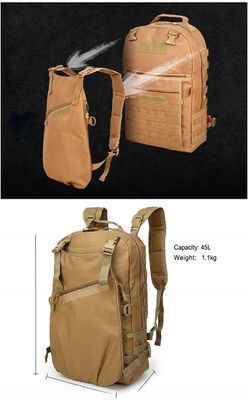 Four Seasons 45L capaciteit Outdoor Camping Bag met zak Hiking Travel Backpack