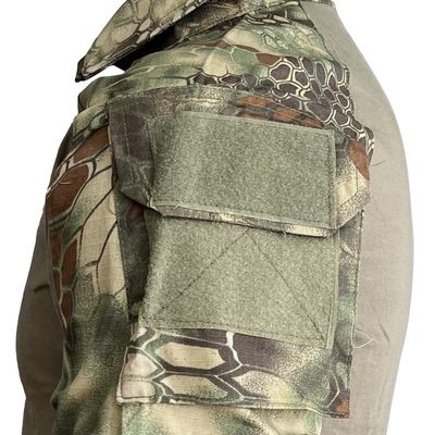 Outdoor ademend pak Olijfoliegroen Zwart kikkerpak met 4 seizoenen en TWILL stof
