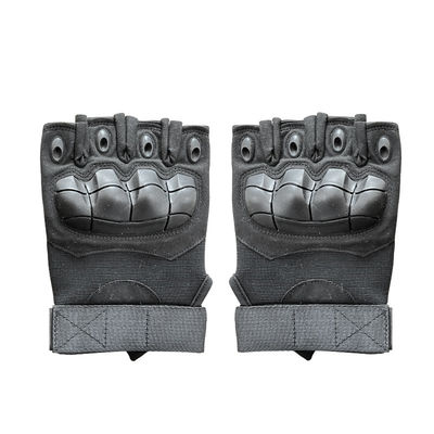 Op maat gemaakte zwarte halve vingerhandschoenen voor unisex training en veiligheidsbescherming