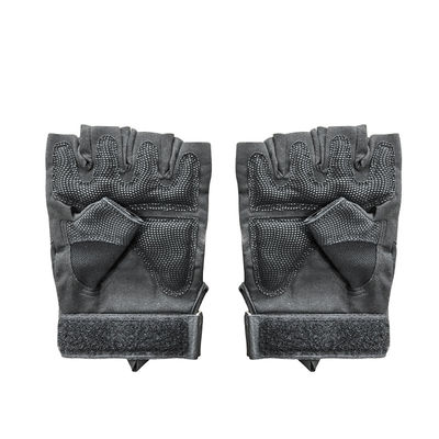 Op maat gemaakte zwarte halve vingerhandschoenen voor unisex training en veiligheidsbescherming