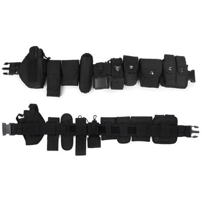 Multifunktioneel trainingsgordel Hardware Buckle zaklamp Molle Gordel Pouch Olijfgroen