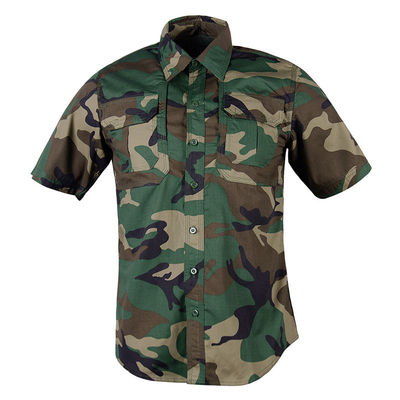 Gewoon gekleurd mannen plus size Cargo shirt korte mouw voor zomer mode herfst kleding
