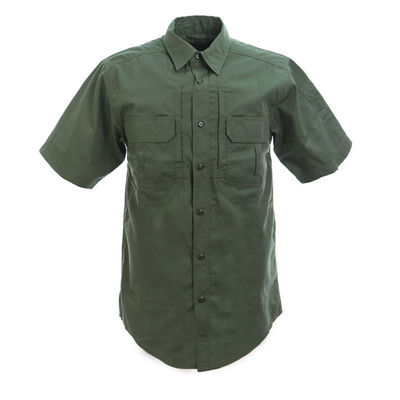 Gewoon gekleurd mannen plus size Cargo shirt korte mouw voor zomer mode herfst kleding