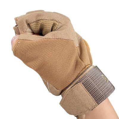 Duurzaam vezelmateriaal halve vinger sporttrainingshandschoenen voor buitenactiviteiten