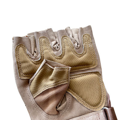 Outdoor sport halfvinger handbescherming verstelbare polsband en PU/nylon/vezel materiaal