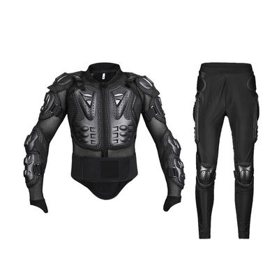Gepersonaliseerd logo XXL Zwarte motorfiets uitrusting voor off-road cross-country protectoren pak