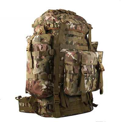 Zipper sluiting Outdoor training rugzak met Molle-systeem en waterfleshouder