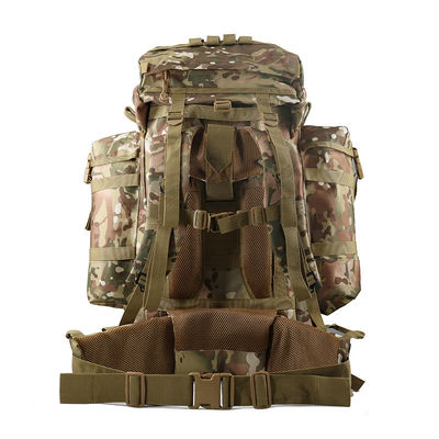 Zipper sluiting Outdoor training rugzak met Molle-systeem en waterfleshouder