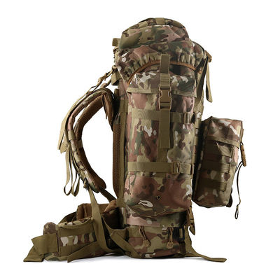 Zipper sluiting Outdoor training rugzak met Molle-systeem en waterfleshouder