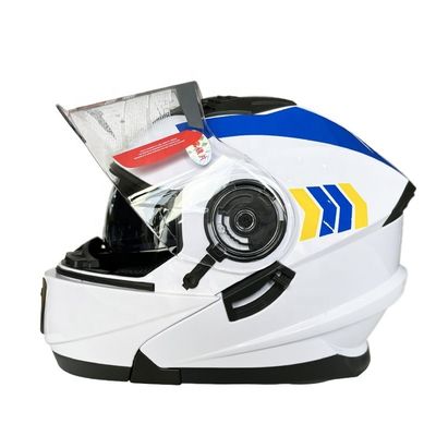 ABS Full Face Shield Motorcycle Riding Helmet voor universele seizoen zonder patroon