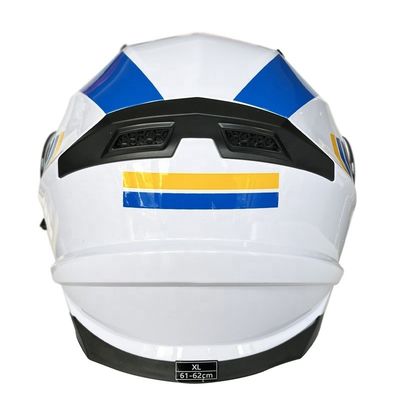 ABS Full Face Shield Motorcycle Riding Helmet voor universele seizoen zonder patroon