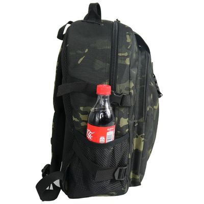Khaki Outdoor Travel Backpack met multifunctioneel ontwerp en een innerlijke ritszak
