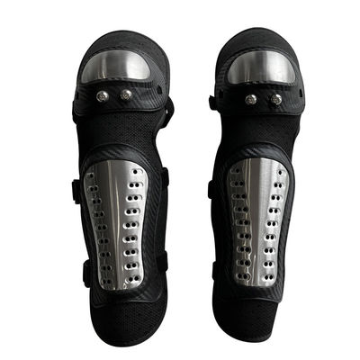 Outdoor motorwedstrijd Hard metalen schelbenen en armen beschermers met materiaal