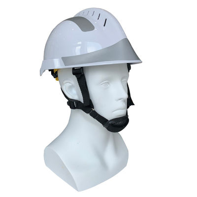 Hoge beveiliging brandbeveiligingshelm met wit ABS en curve visor