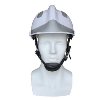 Hoge beveiliging brandbeveiligingshelm met wit ABS en curve visor