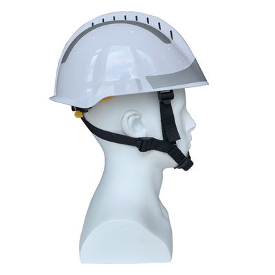 Hoge beveiliging brandbeveiligingshelm met wit ABS en curve visor