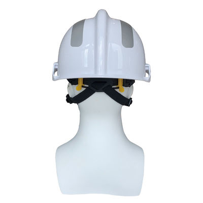 Hoge beveiliging brandbeveiligingshelm met wit ABS en curve visor