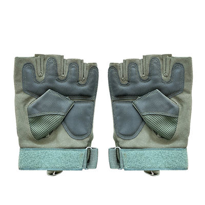 Maximale verzorging en bescherming Halve vinger harde knokkel anti-glij-microfiber lederen handschoenen