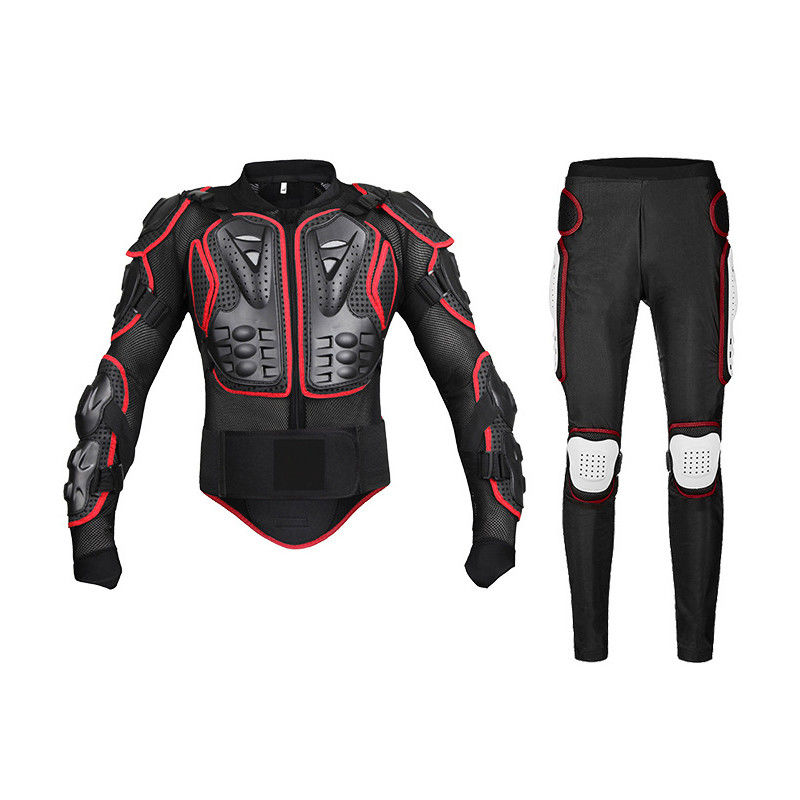 0.59 kg lichtgewicht motorrijden beschermende jas en broek voor maten S-4XL